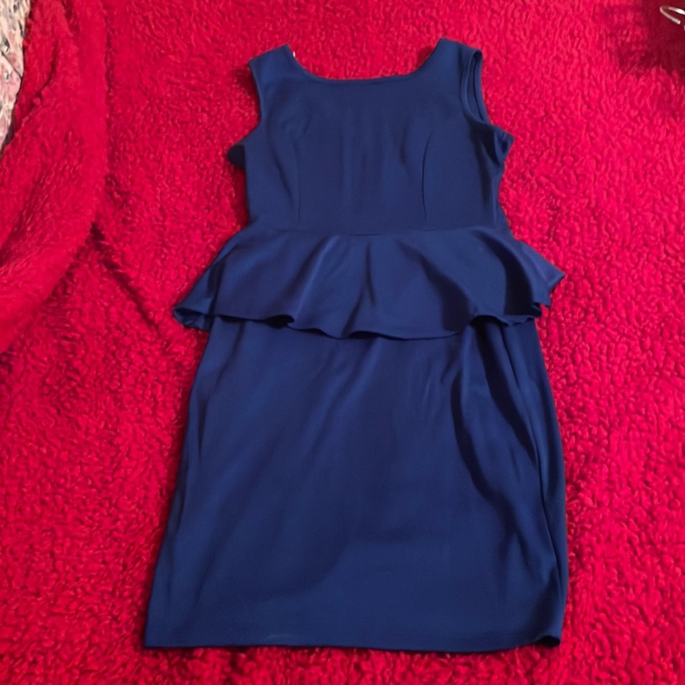 Royal blue mini dress